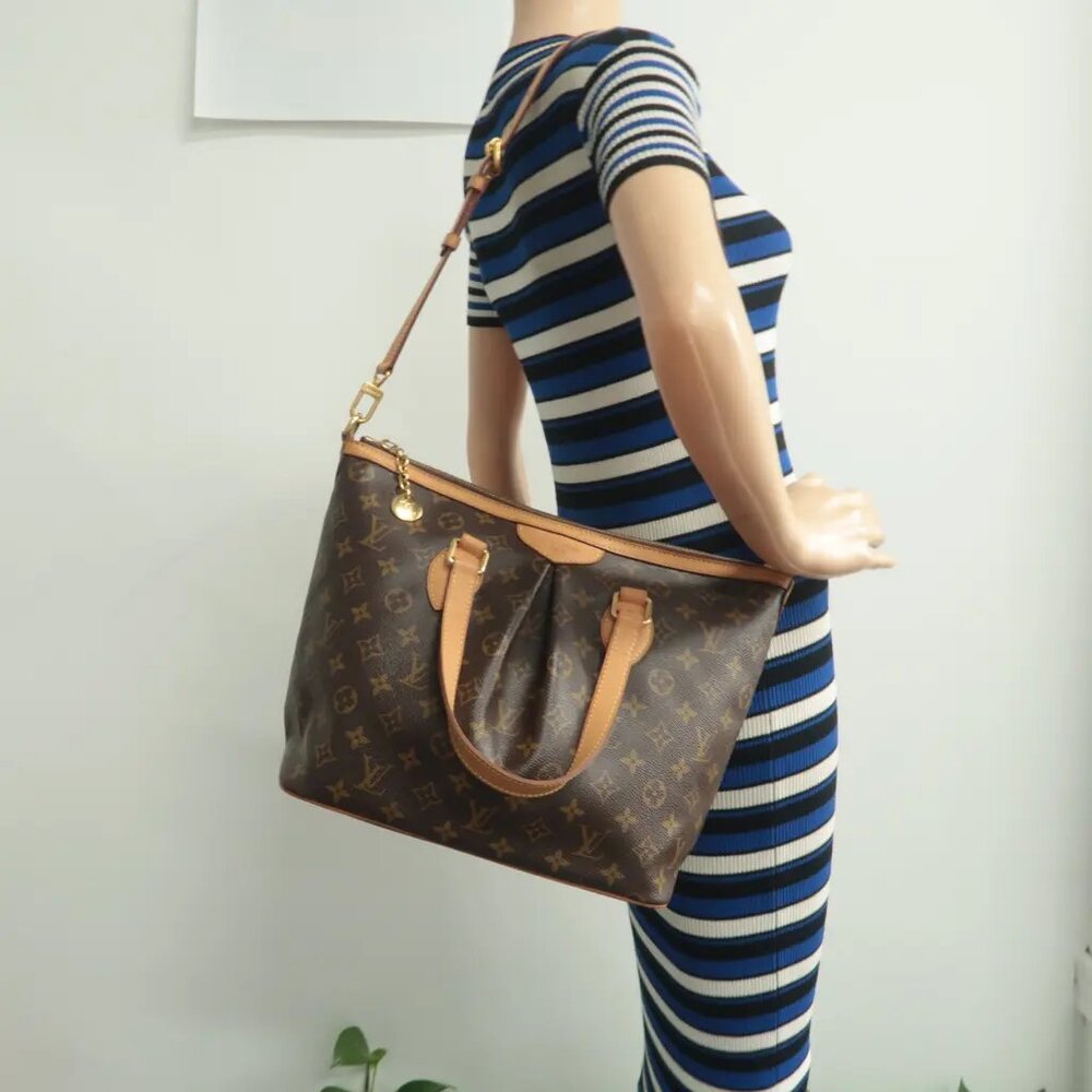 100% Authentic Louis Vuitton Palermo Brown Monogram Canvas Satchel - Picture 12 of 12